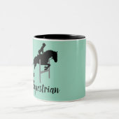 Tasse 2 Couleurs Conception équestre (Devant droit)