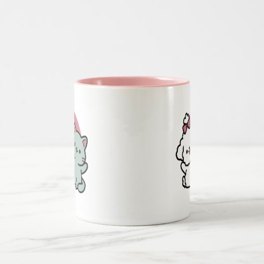 Tasse 2 Couleurs Conception "Fur-Real Friends Forever" (Centre)