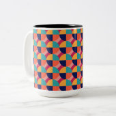 TASSE 2 COULEURS CONCEPTION GÉOMÉTRIQUE. (Devant gauche)