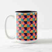 TASSE 2 COULEURS CONCEPTION GÉOMÉTRIQUE. (Gauche)