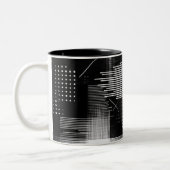 Tasse 2 Couleurs Conception géométrique Abstraite (Gauche)