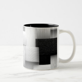 Tasse 2 Couleurs Conception géométrique Abstraite