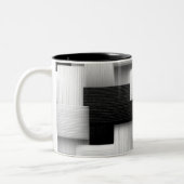 Tasse 2 Couleurs Conception géométrique Abstraite (Gauche)