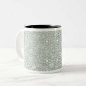 Tasse 2 Couleurs conception géométrique moderne (Devant gauche)