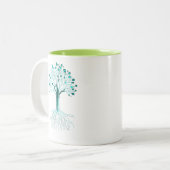Tasse 2 Couleurs Conception Graphique de Programmation de Codage Bi (Devant gauche)