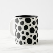 Tasse 2 Couleurs Conception inspirée de la Dalmatie (Devant gauche)