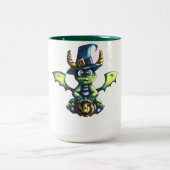 Tasse 2 Couleurs Conception magique du dragon d'Halloween (Centre)