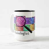 Tasse 2 Couleurs Conception magnifiée par cadeaux de cellules de (Devant gauche)