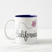 Tasse 2 Couleurs Conception mignonne de la Californie (Gauche)