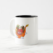 Tasse 2 Couleurs Conception mignonne de panda (Devant gauche)