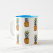 Tasse 2 Couleurs Conception mignonne et d'amusement d'ananas de (Devant gauche)