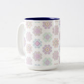 Tasse 2 Couleurs Conception Motif inspirée par Hmong (Devant gauche)