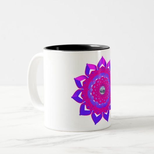 Tasse 2 Couleurs Conception mystique unique (Devant gauche)