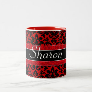 Tasse 2 Couleurs Conception nommée personnalisable