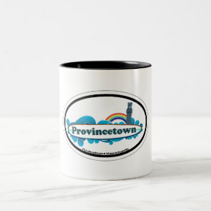 Tasse 2 Couleurs Conception ovale de Provincetown