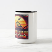 Tasse 2 Couleurs Conception rétro Santa Carla 1987 (Centre)