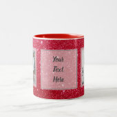 Tasse 2 Couleurs Conception rouge des images w/Text des parties (Centre)
