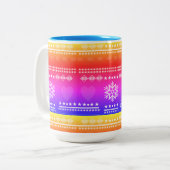 Tasse 2 Couleurs conception scandinave, style campagne (Devant gauche)