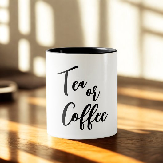 Tasse 2 Couleurs Conception Simple