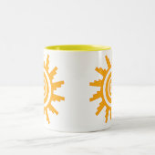 Tasse 2 Couleurs Conception Soleil  (Centre)