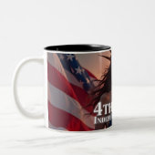 Tasse 2 Couleurs Conception splendide du 4 juillet - Feux d'artific (Gauche)