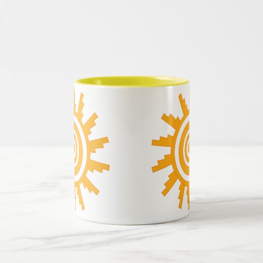 Tasse 2 Couleurs Conception Sun (Centre)