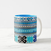 Tasse 2 Couleurs Conception ukrainienne de gens (Devant droit)