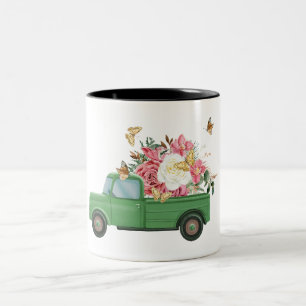 Tasse 2 Couleurs Conceptions de sublimation de fleurs