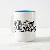 Tasse 2 Couleurs Concert du Parti Bloquer (Devant gauche)