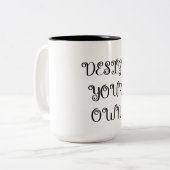 Tasse 2 Couleurs Concevez votre propre (Devant gauche)