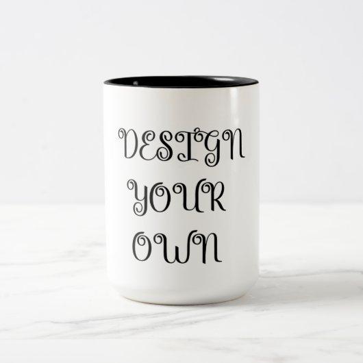 Tasse 2 Couleurs Concevez votre propre (Centre)