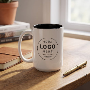 Tasse 2 Couleurs Concevez votre propre conception de logo d'entrepr
