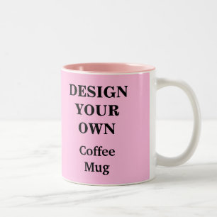 Tasse 2 Couleurs Concevez votre propre Musique - Rose clair