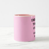 Tasse 2 Couleurs Concevez votre propre Musique - Rose clair (Centre)