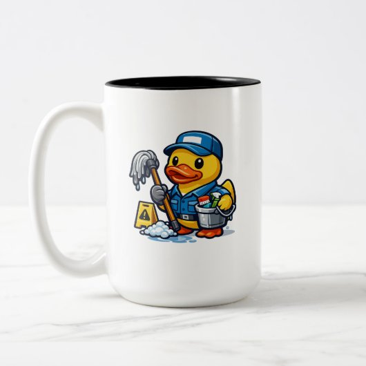Tasse 2 Couleurs Concierge Canard en Caoutchouc (Gauche)