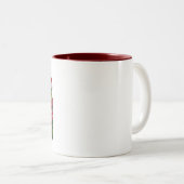 Tasse 2 Couleurs Concombre de Noël drôle Pickle Pickles Fête  (Devant droit)