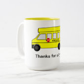 Tasse 2 Couleurs Conducteur de bus scolaire et aide-mule (Devant gauche)