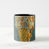 Tasse 2 Couleurs Cône glace chocolat fondu (Centre)