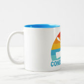 Tasse 2 Couleurs Conesus Lake New York Kayak (Gauche)