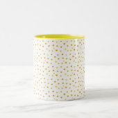 Tasse 2 Couleurs Confetti d'or en blanc (Centre)
