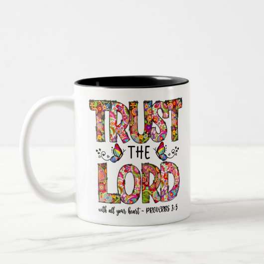 Tasse 2 Couleurs Confiance au Seigneur Sublimation (Gauche)