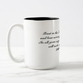 Tasse 2 Couleurs Confiance dans la coupe du Seigneur (Gauche)