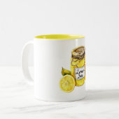Tasse 2 Couleurs Confiture de citron jaune (Devant gauche)