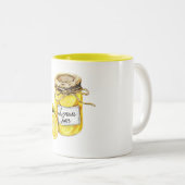Tasse 2 Couleurs Confiture de citron jaune (Devant droit)
