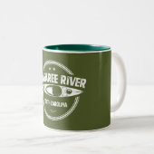 Tasse 2 Couleurs Congaree River Caroline du Sud Kayaking (Devant droit)