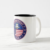 Tasse 2 Couleurs Connecticut (Devant droit)