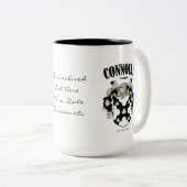 Tasse 2 Couleurs Conolly Famille Crest, Traduction & Signification (Devant droit)