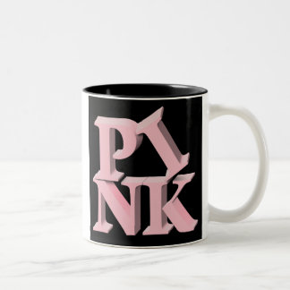 Tasse 2 Couleurs Conscience de cancer du sein de PinkonBlack