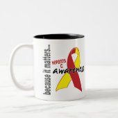 Tasse 2 Couleurs Conscience de l'hépatite C (Gauche)