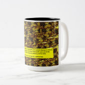 Tasse 2 Couleurs Conscience de milliseconde - million de Beez (Devant droit)